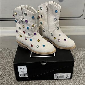 ShuShop Kids Boots with Colorful Gems
